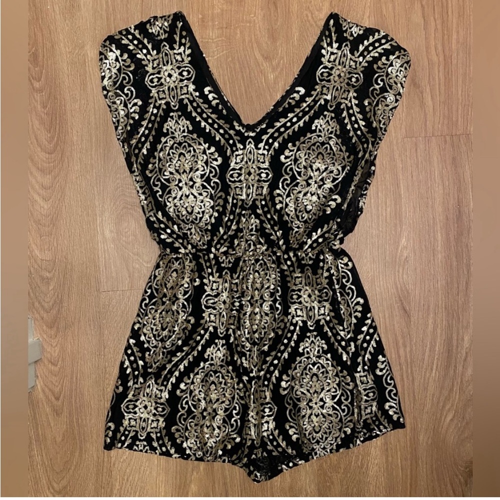 Sequin Romper want & need